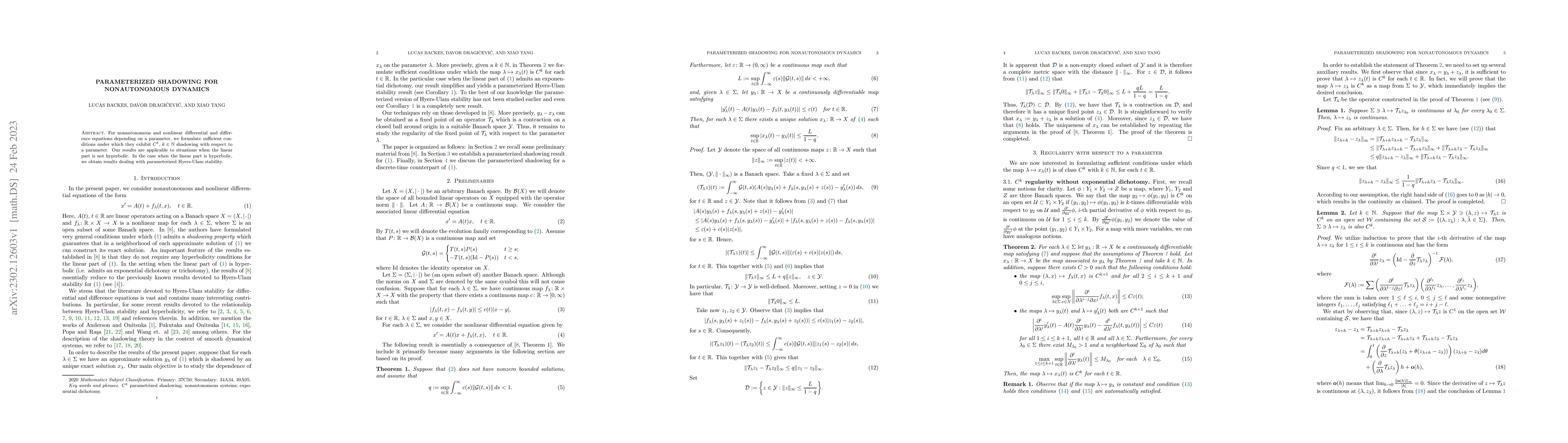 Thumbnail for Parameterized shadowing for nonautonomous dynamics