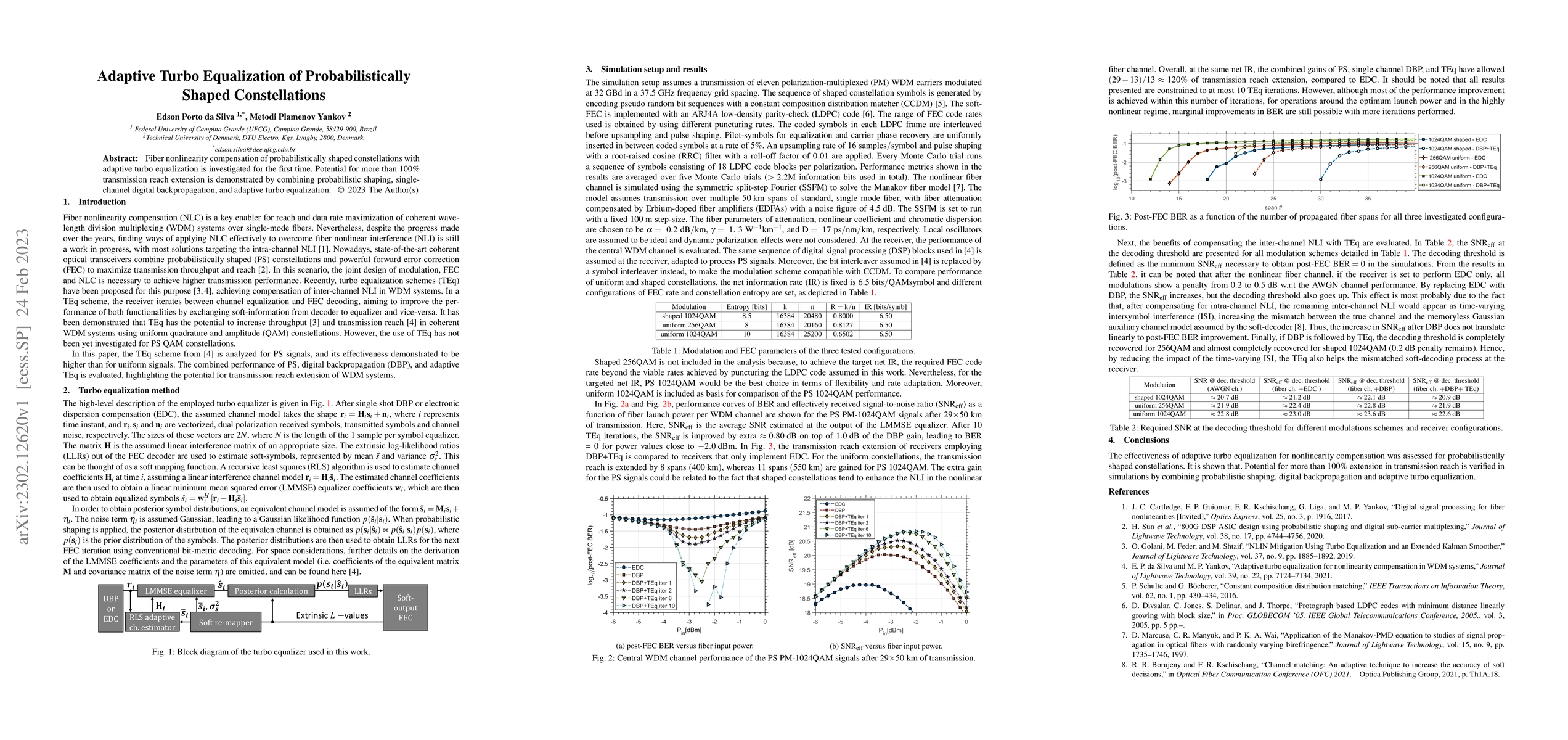 Thumbnail for Adaptive Turbo Equalization of Probabilistically Shaped Constellations
