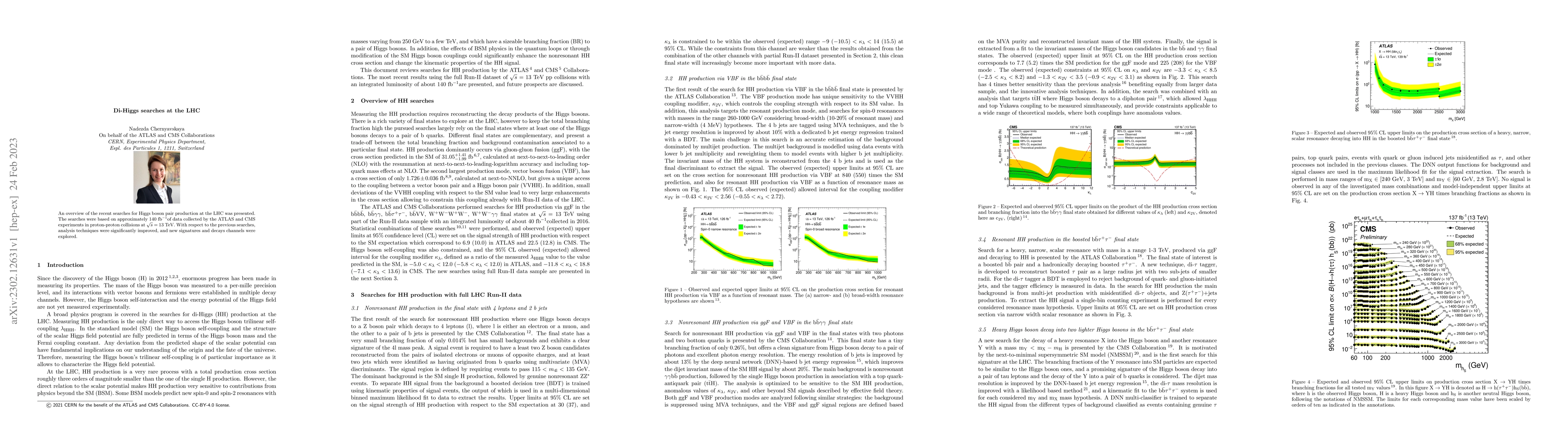 Thumbnail for Di-Higgs searches at the LHC