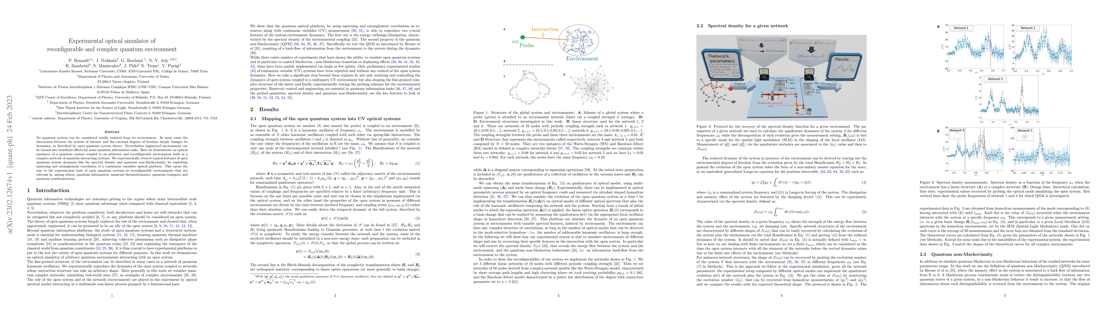 Thumbnail for Experimental optical simulator of reconfigurable and complex quantum
  environment