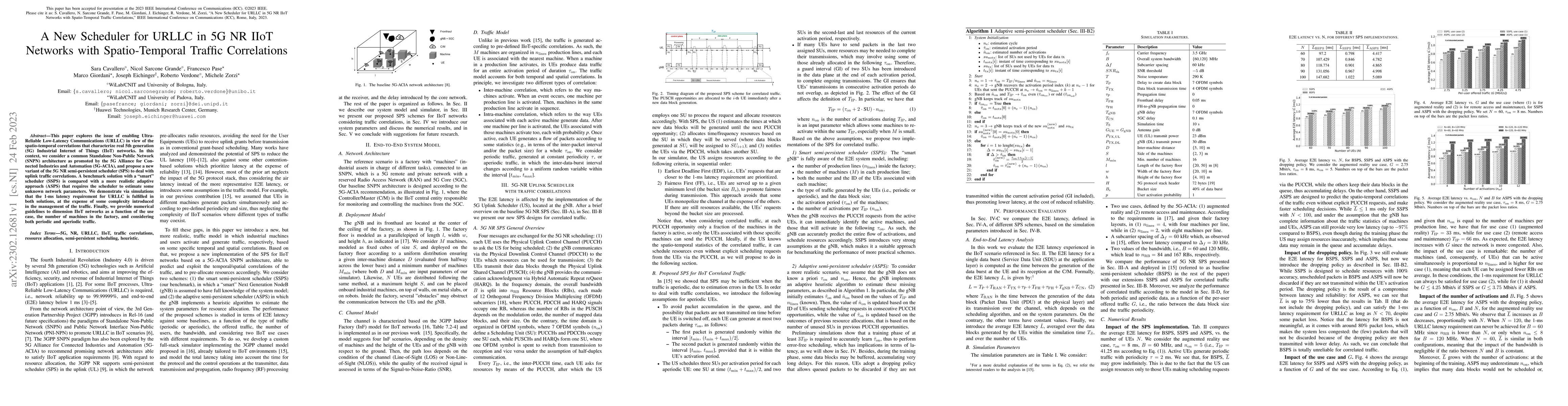 Thumbnail for A New Scheduler for URLLC in 5G NR IIoT Networks with Spatio-Temporal
  Traffic Correlations