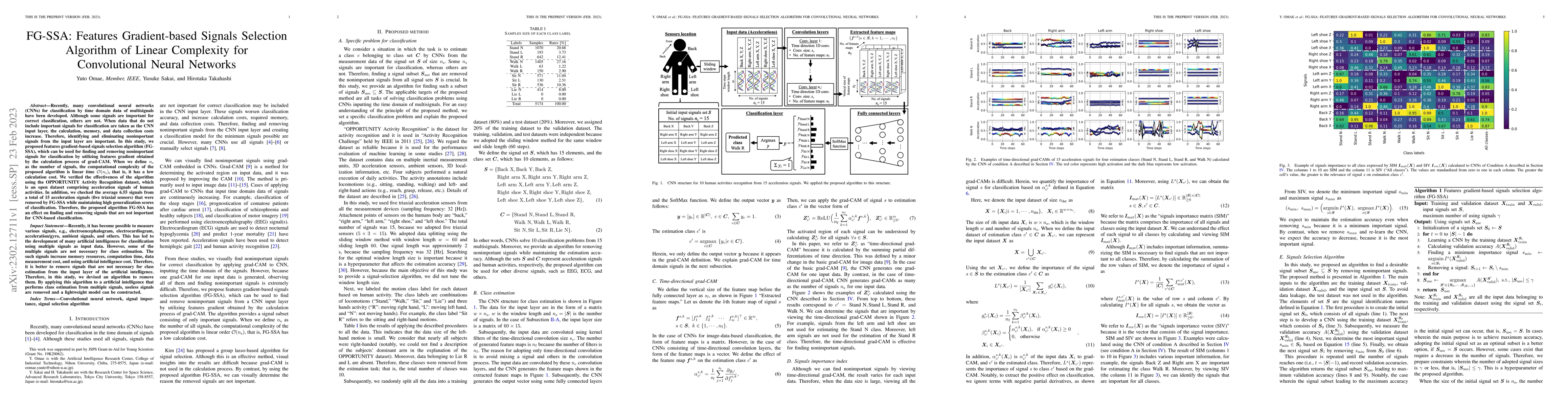 Thumbnail for FG-SSA: Features Gradient-based Signals Selection Algorithm of Linear
  Complexity for Convolutional Neural Networks