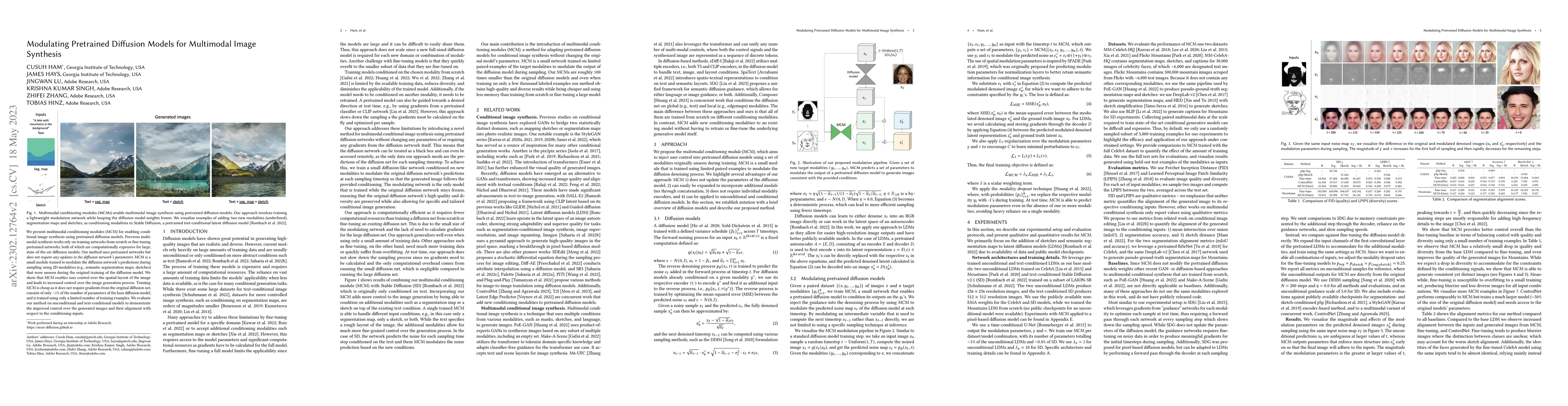 Thumbnail for Modulating Pretrained Diffusion Models for Multimodal Image Synthesis