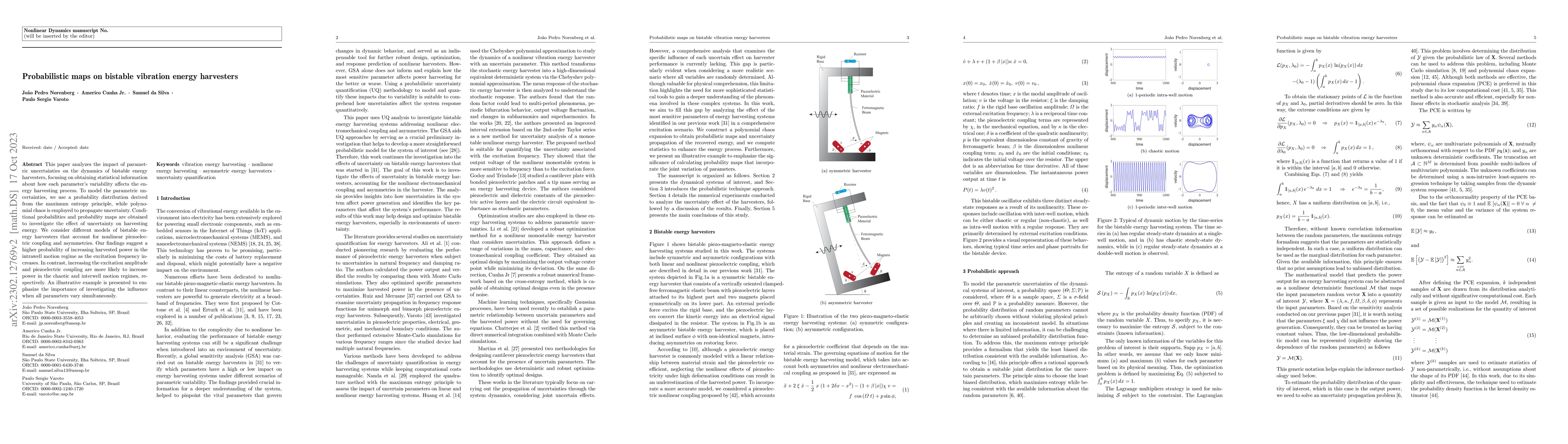 Thumbnail for Probabilistic maps on bistable vibration energy harvesters