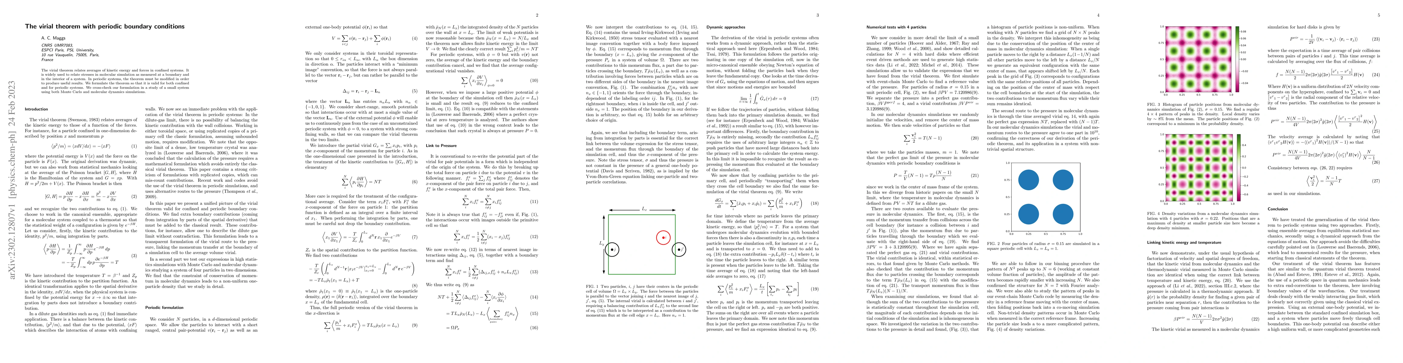Thumbnail for The virial theorem with periodic boundary conditions