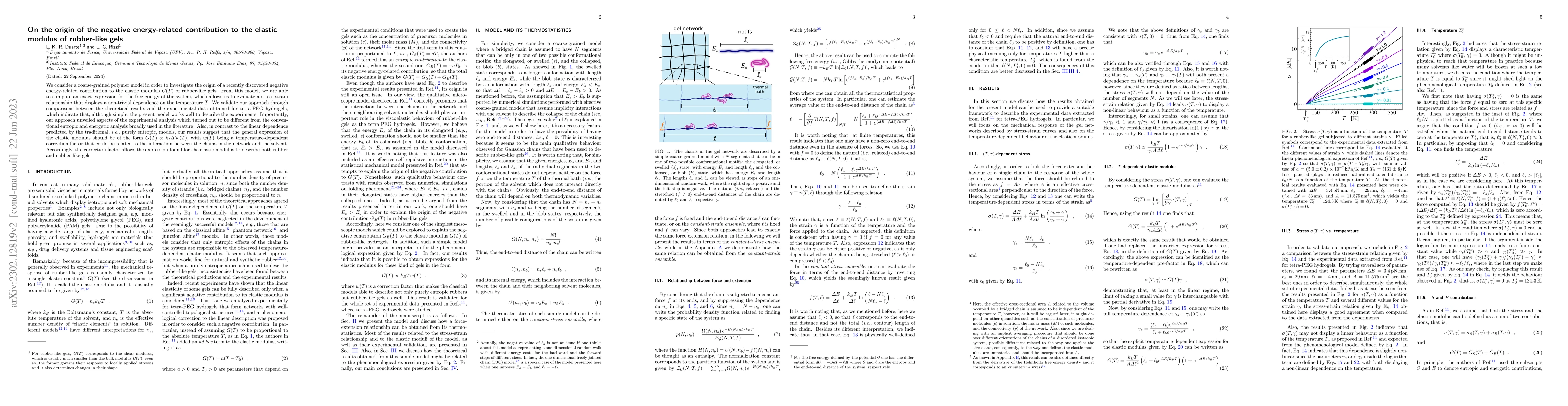 Thumbnail for On the origin of the negative energy-related contribution to the elastic
  modulus of rubber-like gels