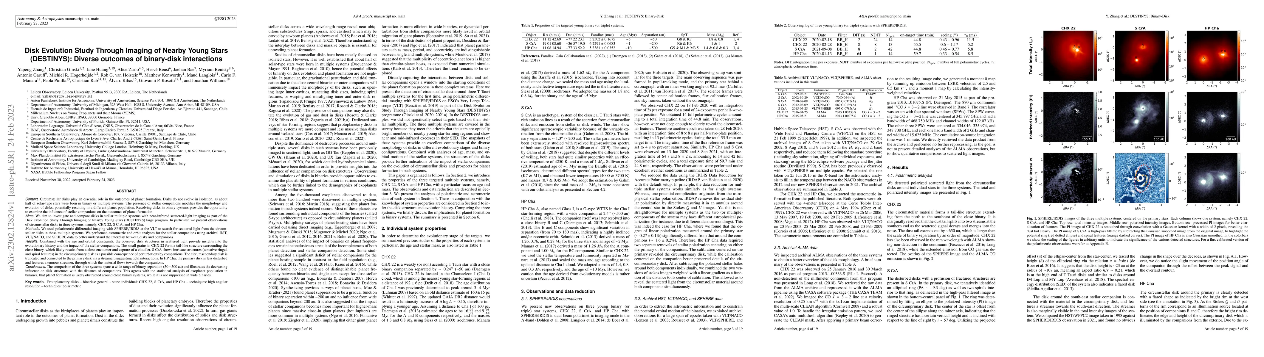 Thumbnail for Disk Evolution Study Through Imaging of Nearby Young Stars (DESTINYS):
  Diverse outcomes of binary-disk interactions