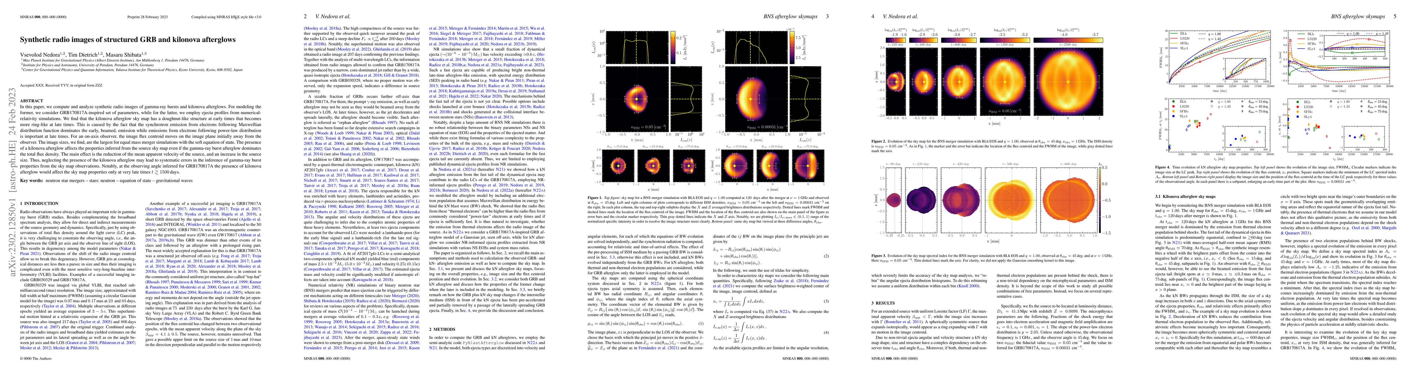 Thumbnail for Synthetic radio images of structured GRB and kilonova afterglows