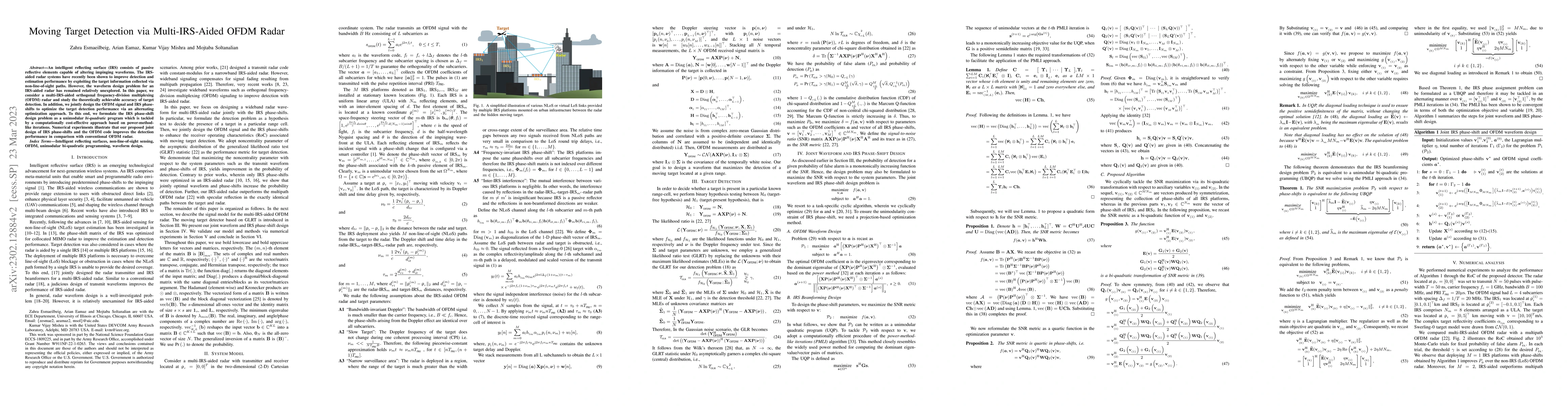 Thumbnail for Moving Target Detection via Multi-IRS-Aided OFDM Radar