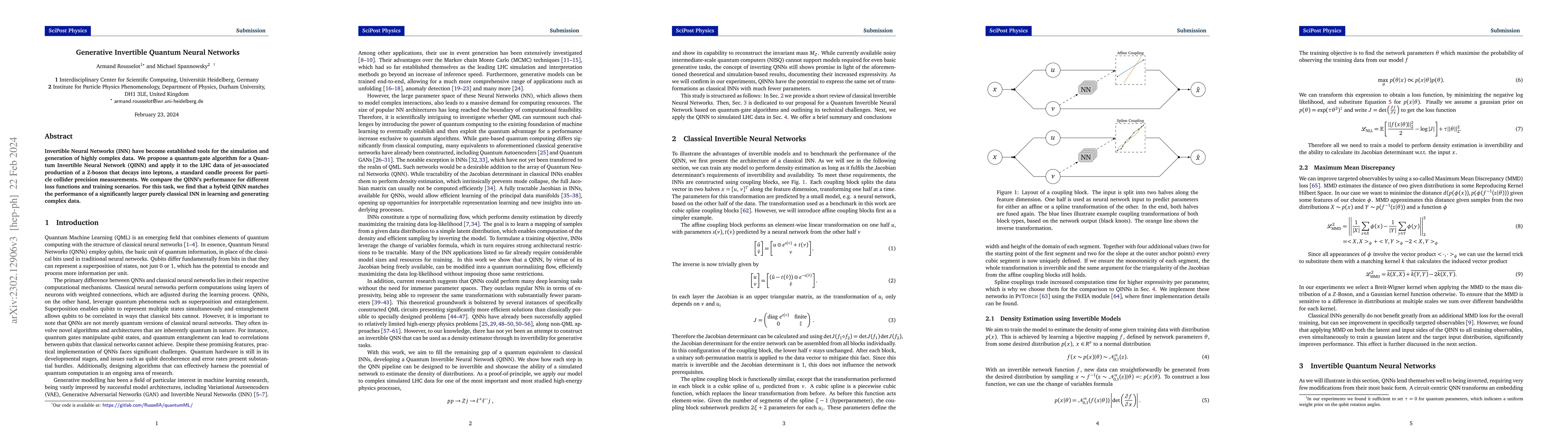 Thumbnail for Generative Invertible Quantum Neural Networks