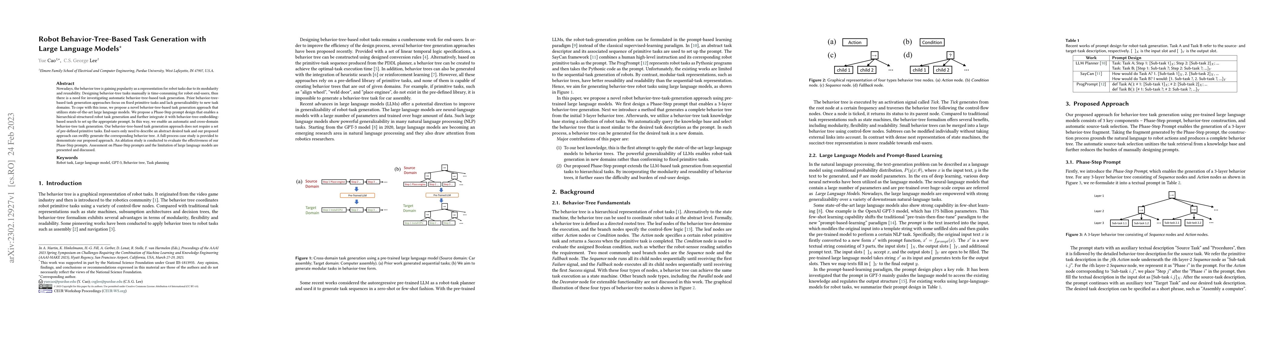 Thumbnail for Robot Behavior-Tree-Based Task Generation with Large Language Models