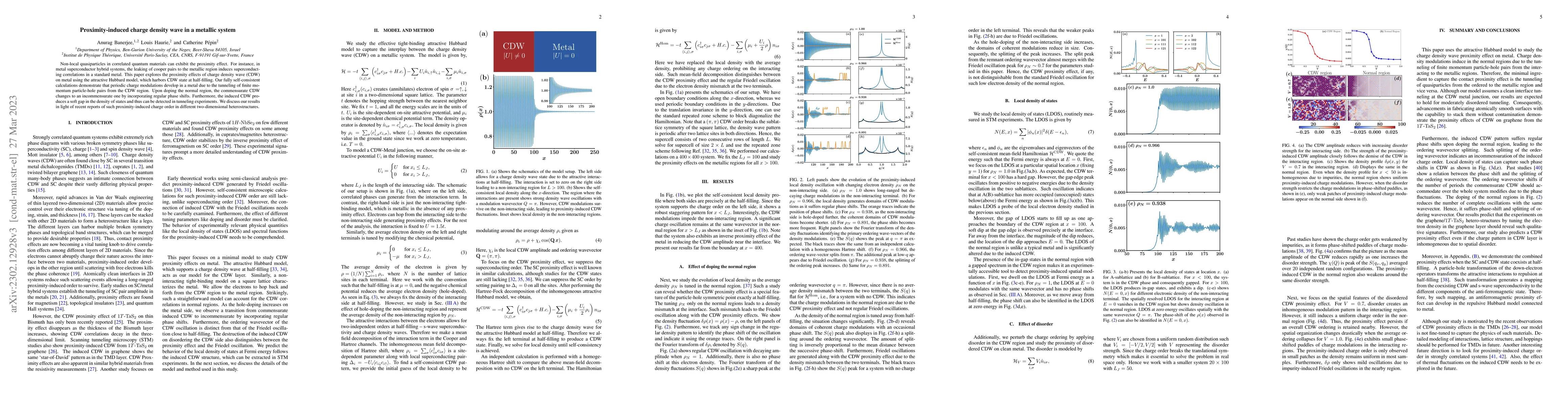 Thumbnail for Proximity-induced charge density wave in a metallic system