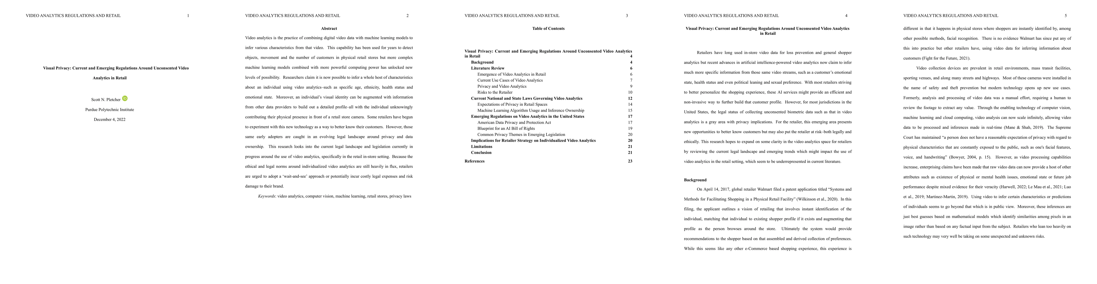 Thumbnail for Visual Privacy: Current and Emerging Regulations Around Unconsented
  Video Analytics in Retail