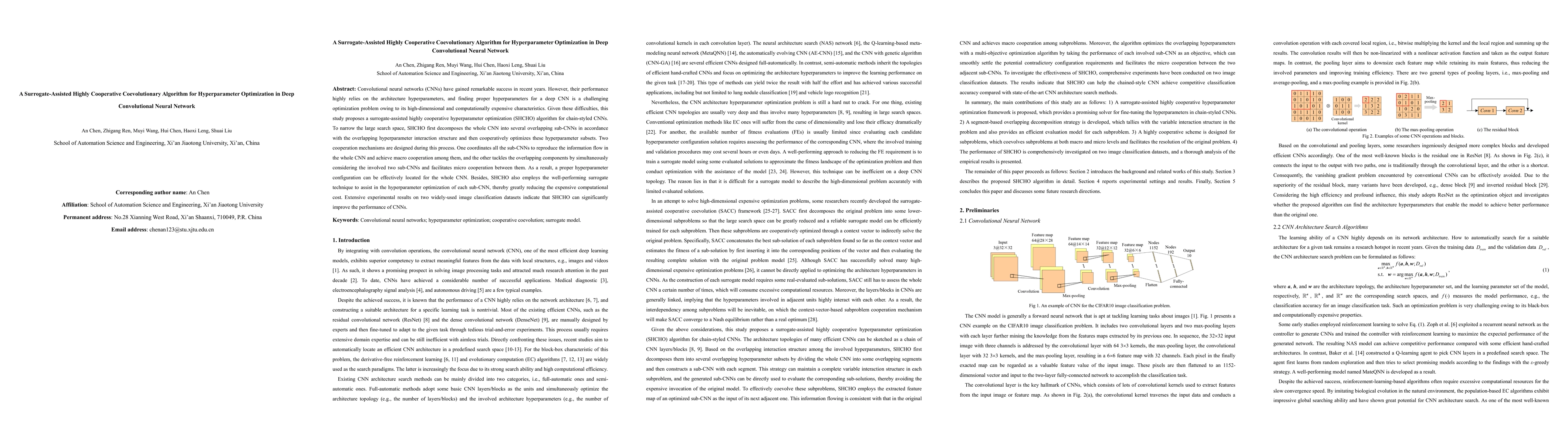 Thumbnail for A Surrogate-Assisted Highly Cooperative Coevolutionary Algorithm for
  Hyperparameter Optimization in Deep Convolutional Neural Network
