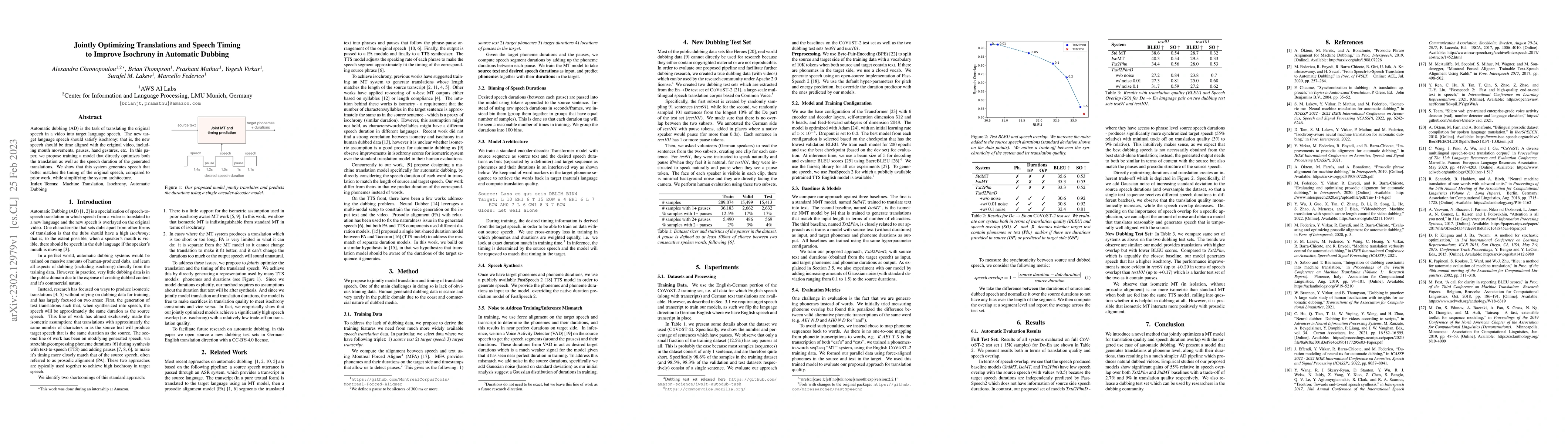 Thumbnail for Jointly Optimizing Translations and Speech Timing to Improve Isochrony
  in Automatic Dubbing