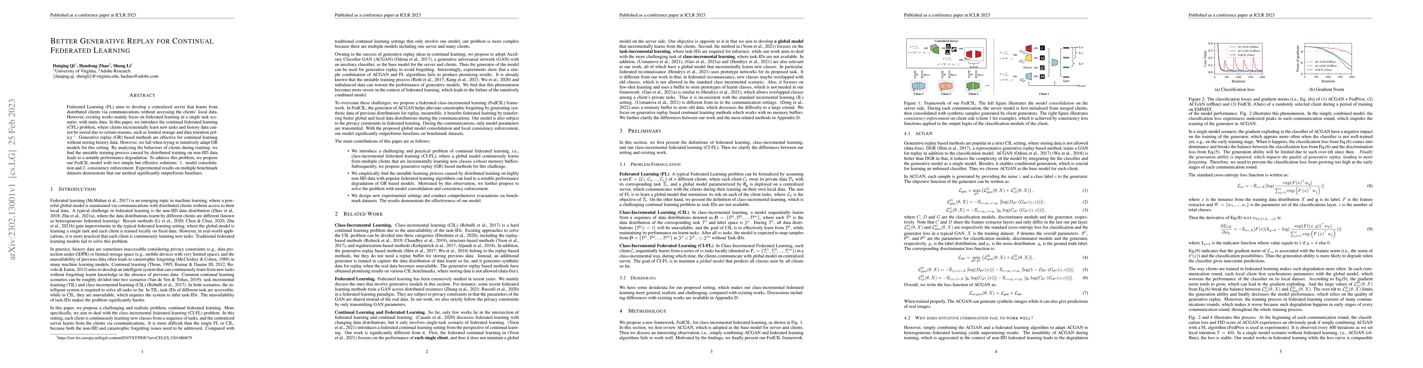 Thumbnail for Better Generative Replay for Continual Federated Learning