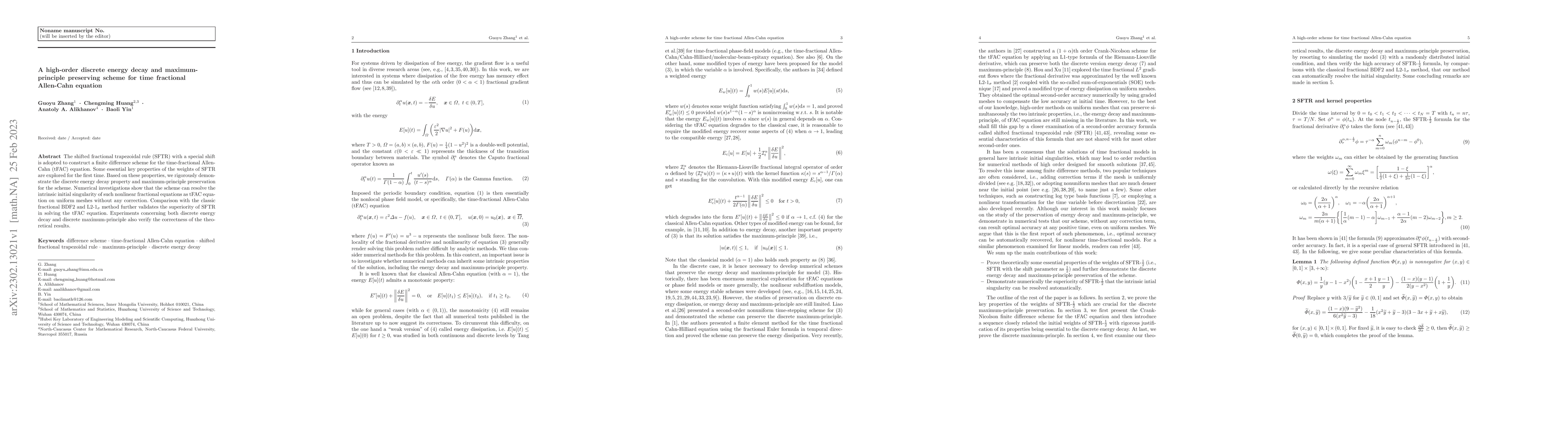 Thumbnail for A high-order discrete energy decay and maximum-principle preserving
  scheme for time fractional Allen-Cahn equation