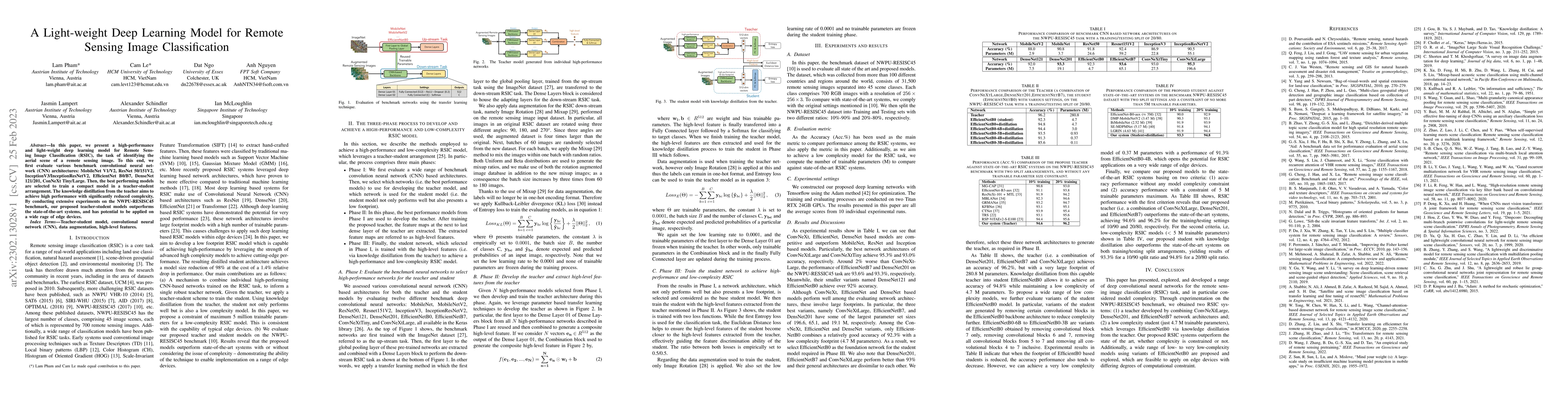 Thumbnail for A Light-weight Deep Learning Model for Remote Sensing Image
  Classification