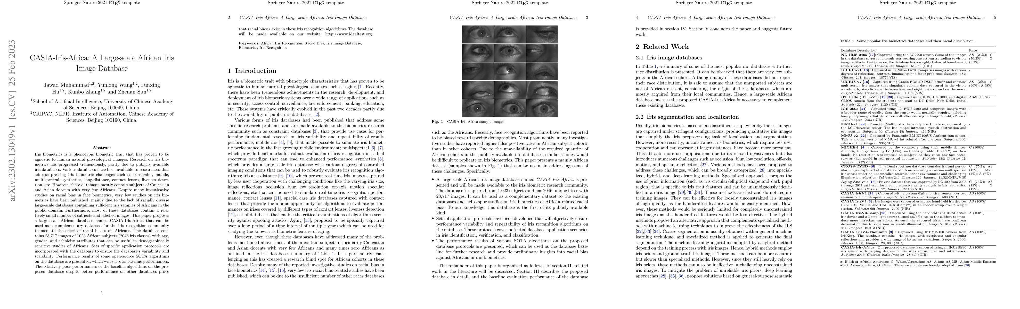 Thumbnail for CASIA-Iris-Africa: A Large-scale African Iris Image Database