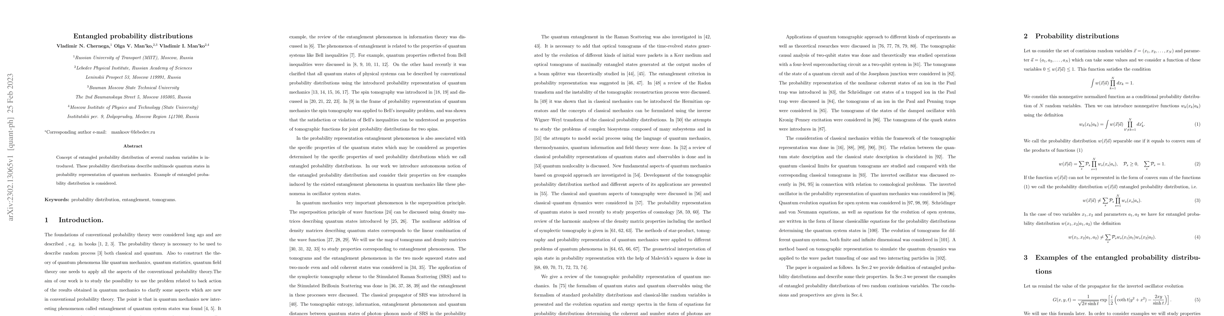 Thumbnail for Entangled probability distributions