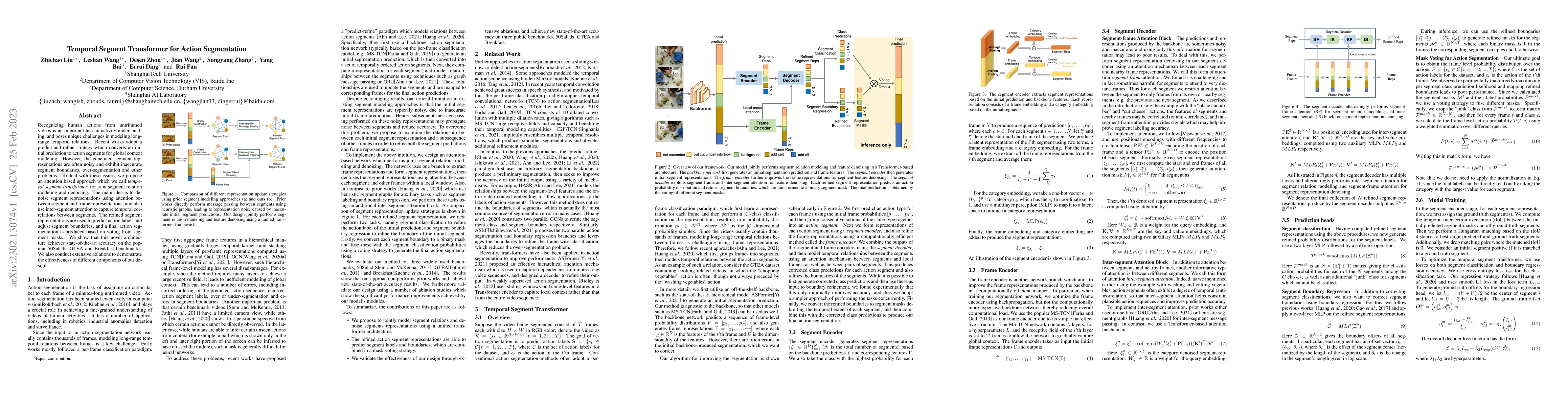 Thumbnail for Temporal Segment Transformer for Action Segmentation