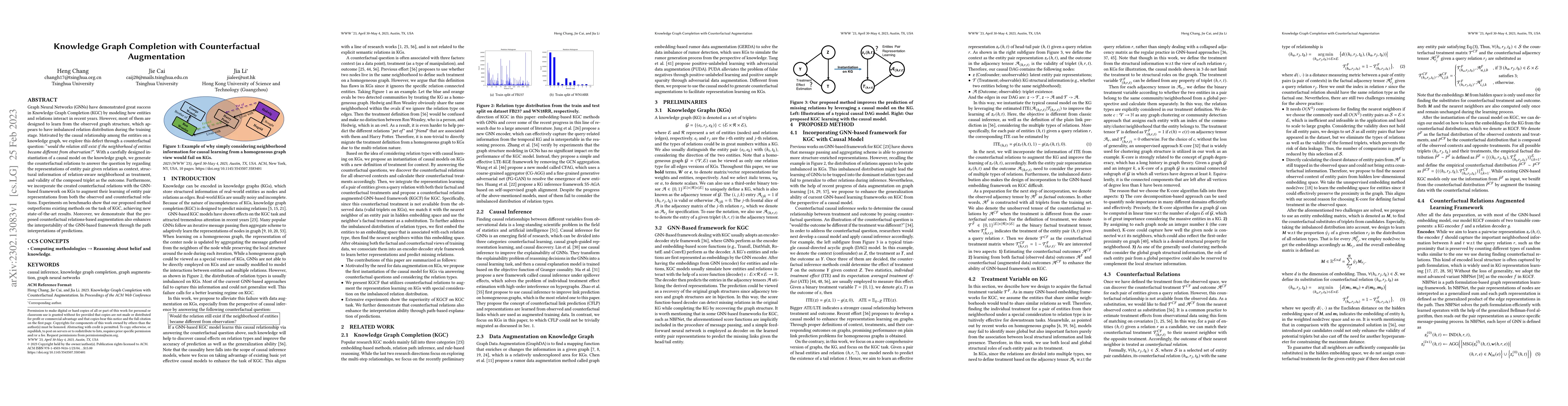 Thumbnail for Knowledge Graph Completion with Counterfactual Augmentation