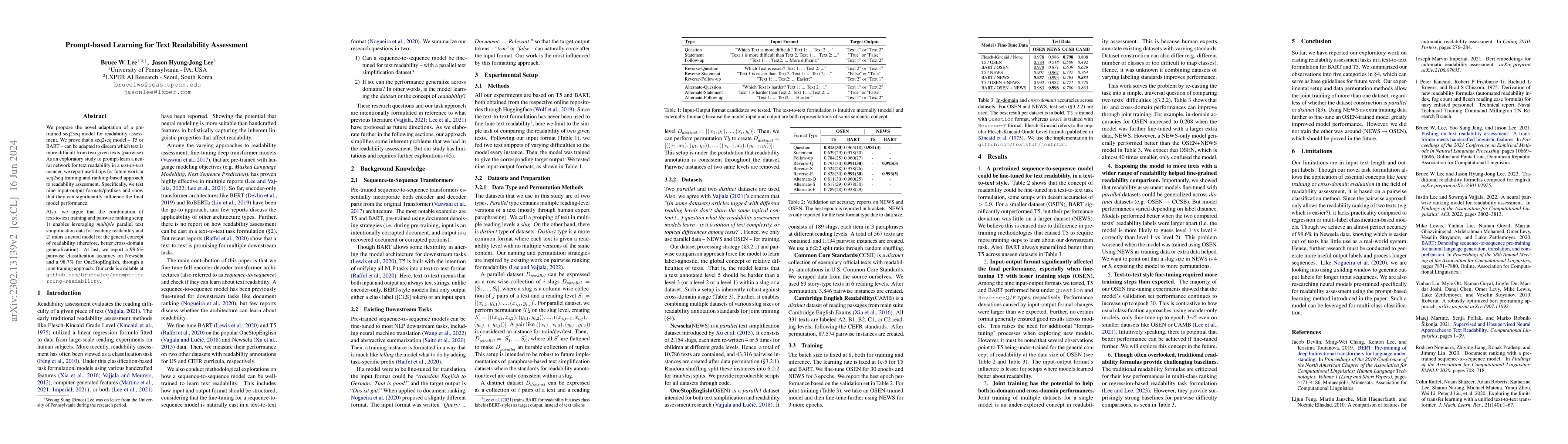 Thumbnail for Prompt-based Learning for Text Readability Assessment