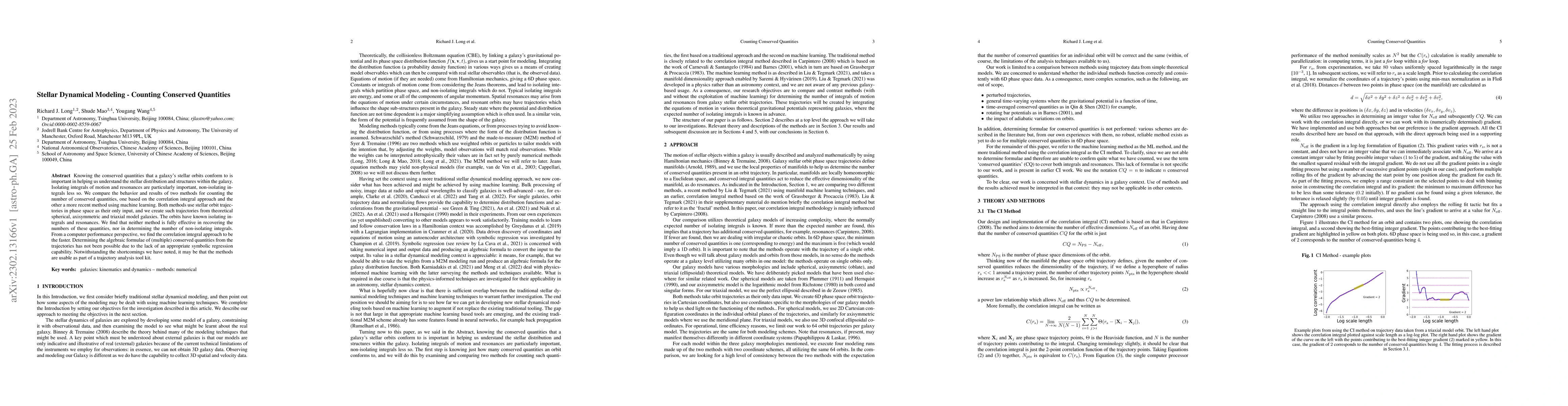 Thumbnail for Stellar Dynamical Modeling -- Counting Conserved Quantities
