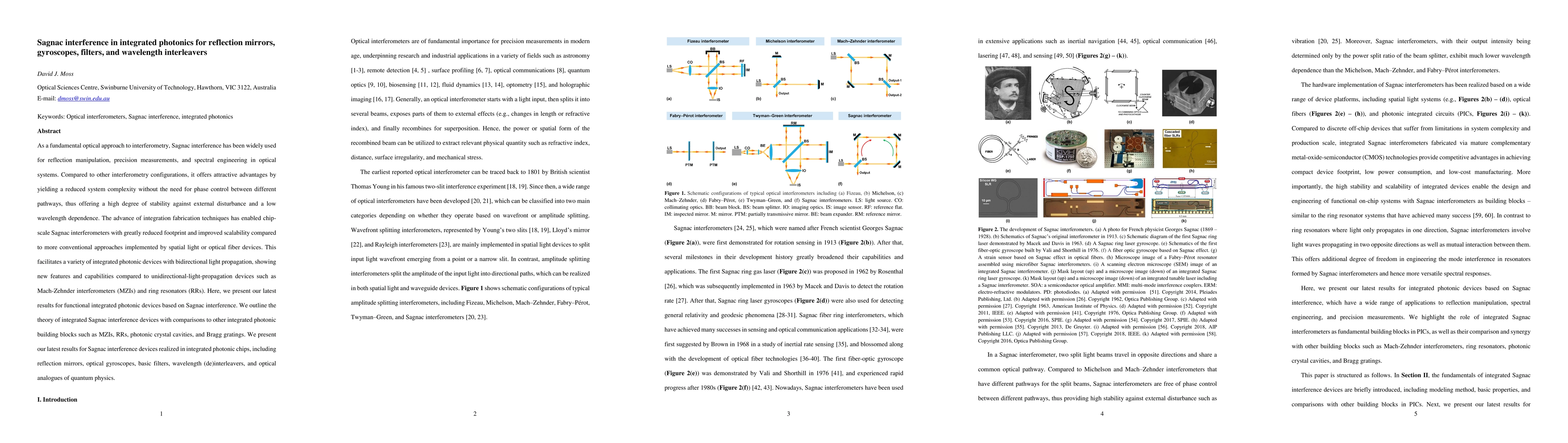 Thumbnail for Sagnac interference in integrated photonics for reflection mirrors,
  gyroscopes, filters, and wavelength interleavers