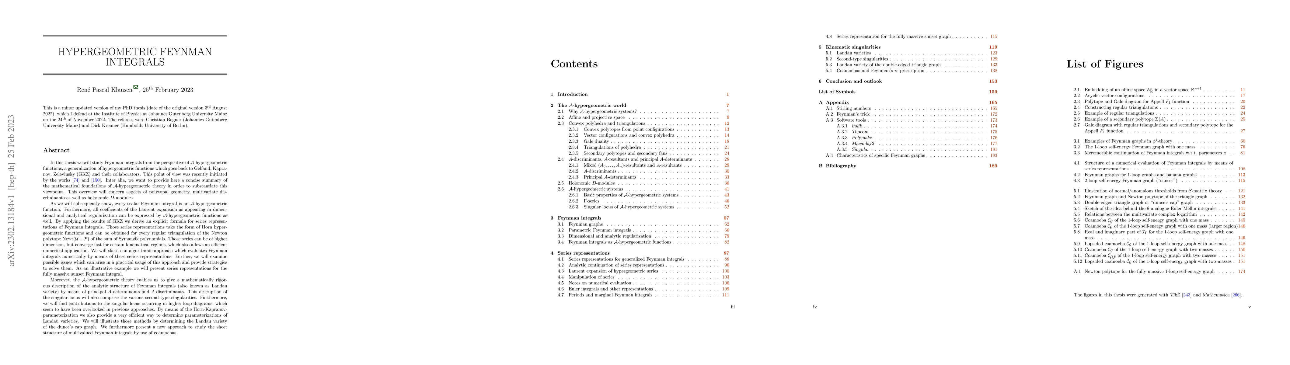 Thumbnail for Hypergeometric Feynman Integrals