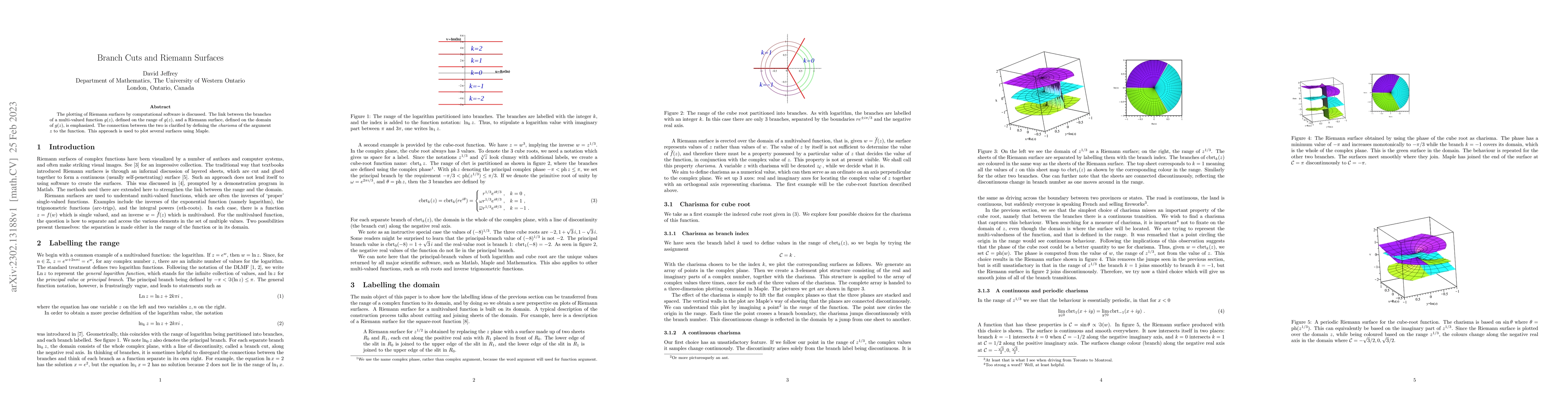 Thumbnail for Branch cuts and Riemann surfaces