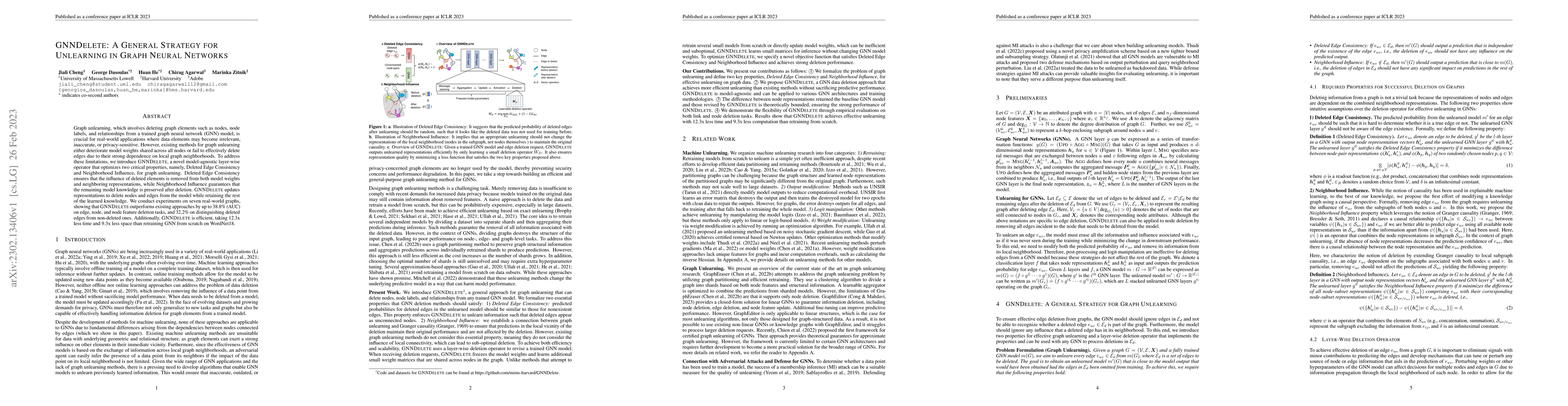 Thumbnail for GNNDelete: A General Strategy for Unlearning in Graph Neural Networks