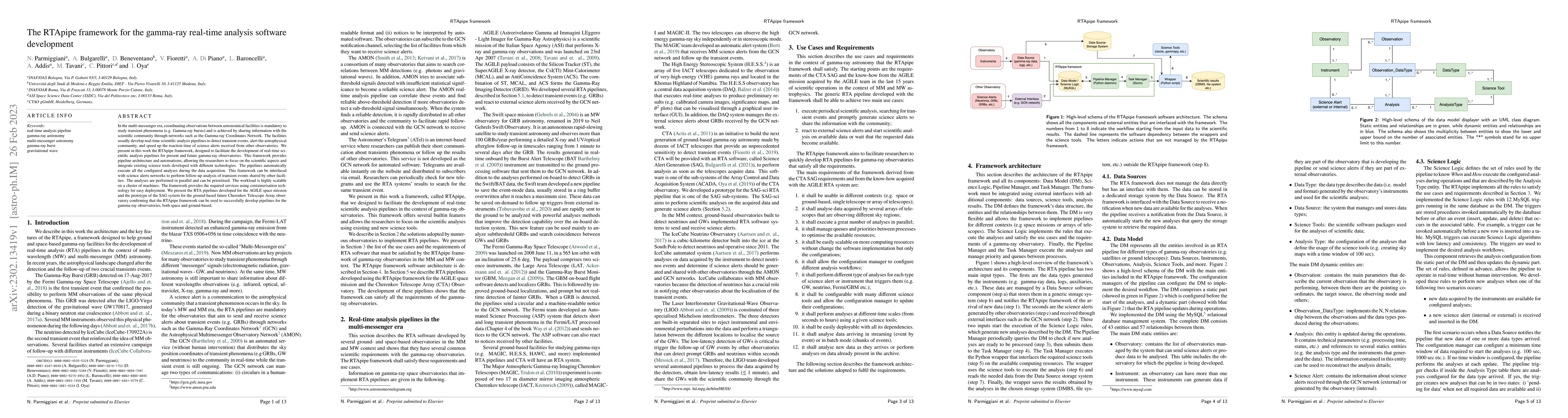 Thumbnail for The RTApipe framework for the gamma-ray real-time analysis software
  development