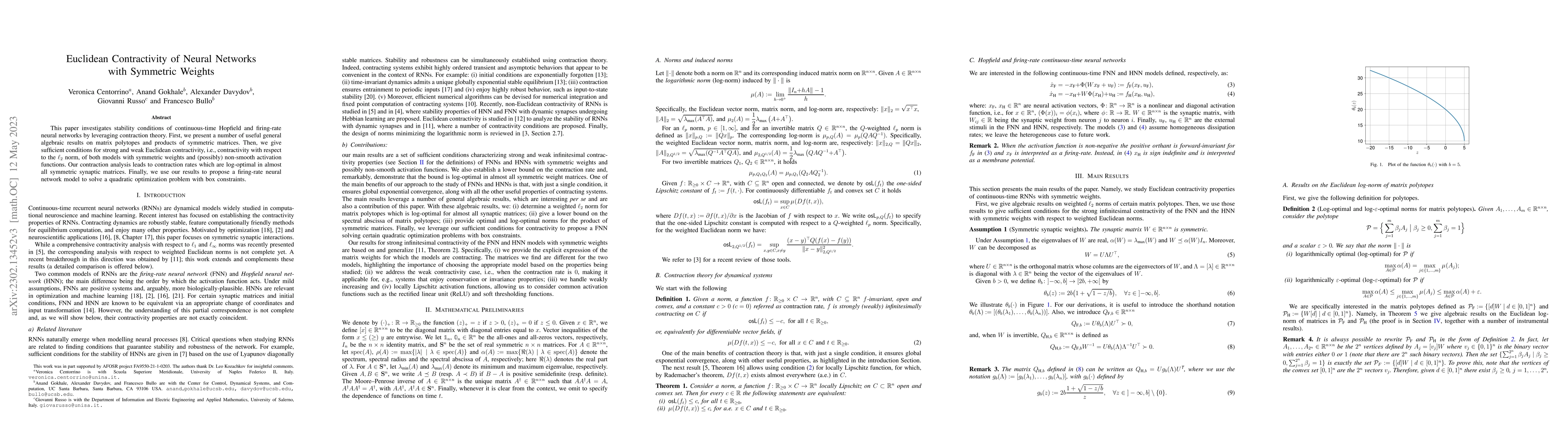 Thumbnail for Euclidean Contractivity of Neural Networks with Symmetric Weights