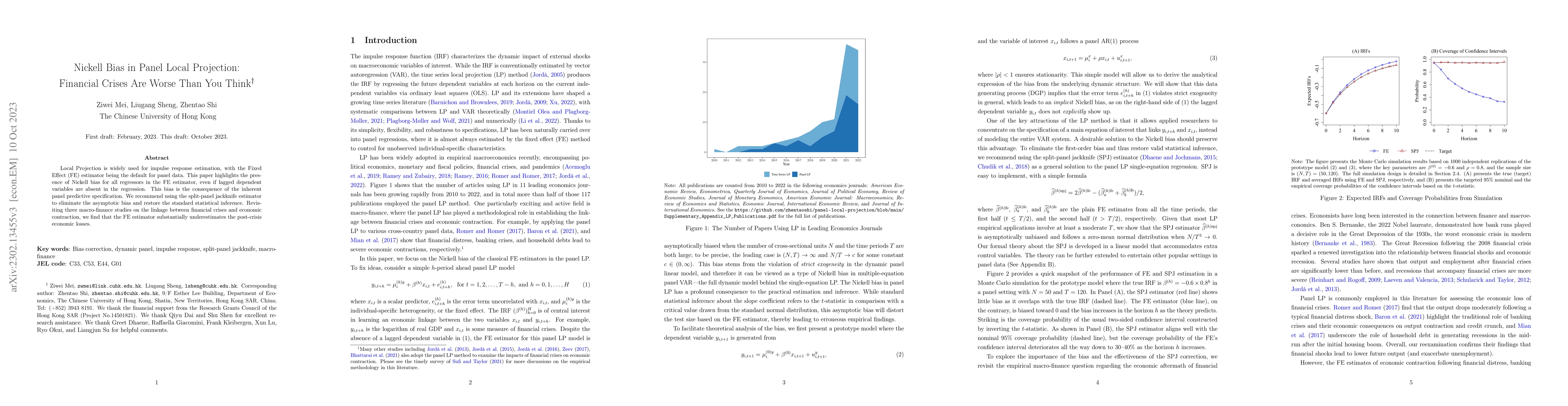 Thumbnail for Nickell Bias in Panel Local Projection: Financial Crises Are Worse Than
  You Think