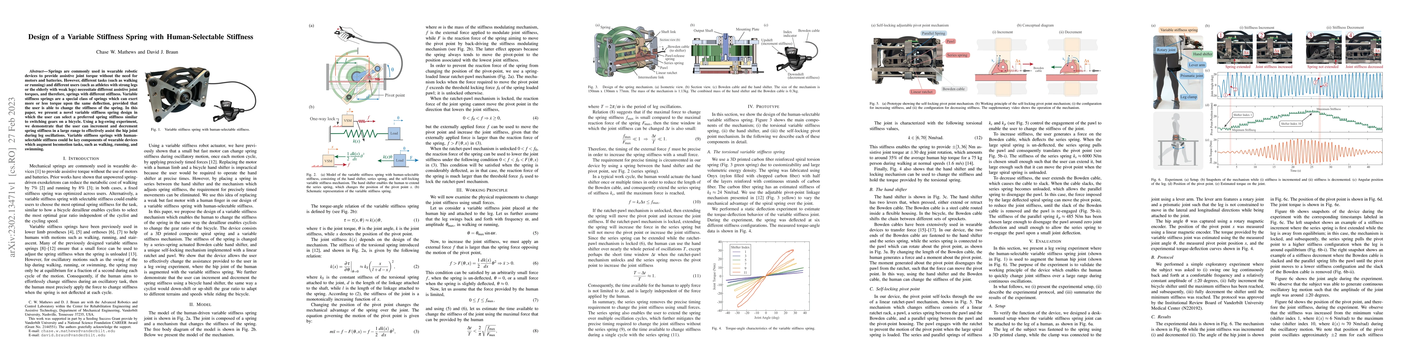 Thumbnail for Design of a Variable Stiffness Spring with Human-Selectable Stiffness
