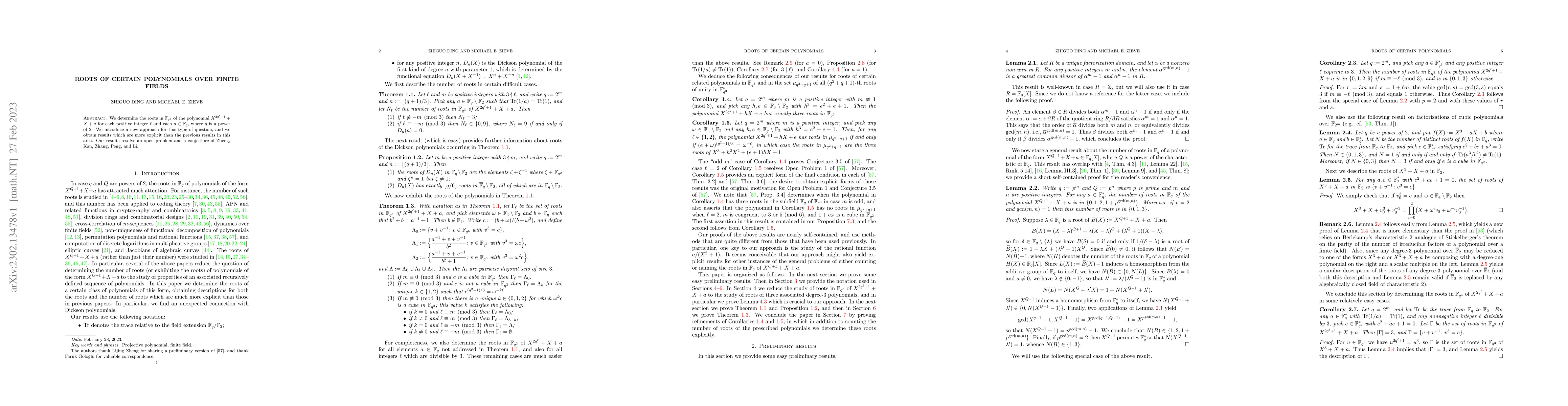 Thumbnail for Roots of certain polynomials over finite fields
