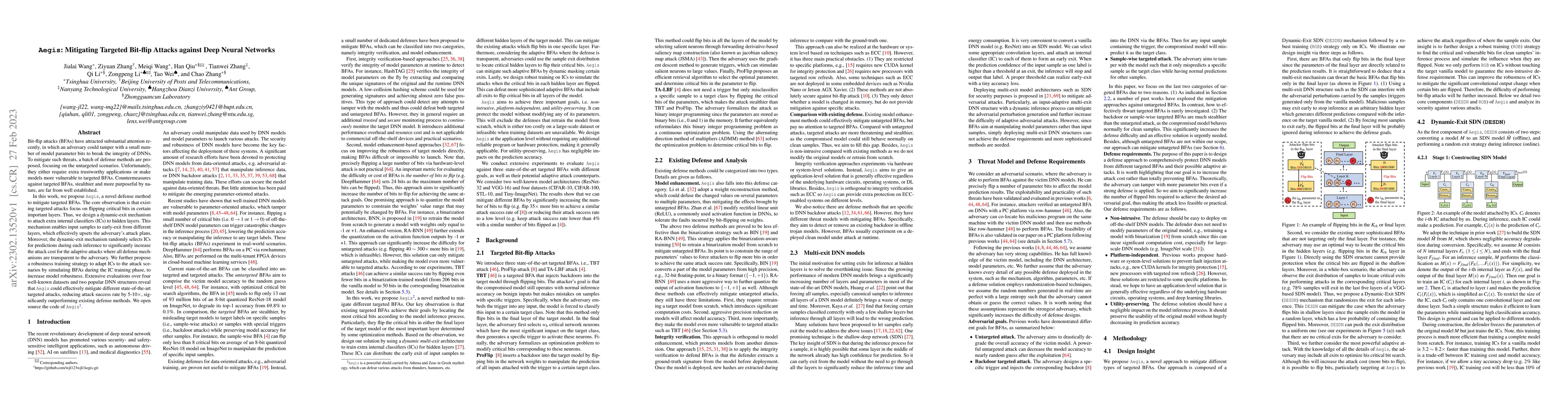 Thumbnail for Aegis: Mitigating Targeted Bit-flip Attacks against Deep Neural Networks
