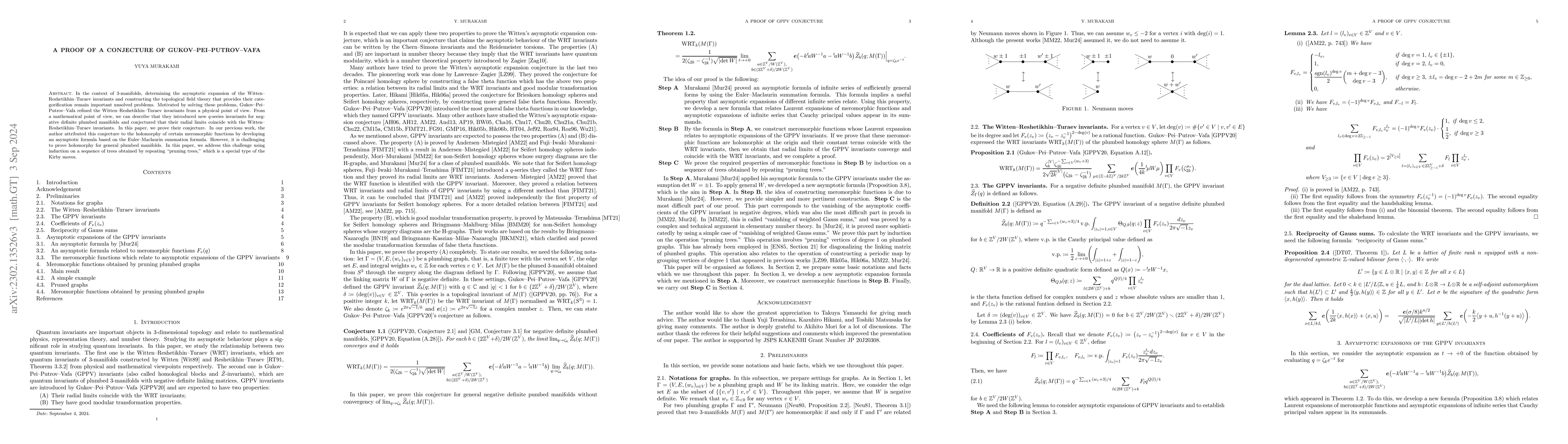 Thumbnail for A proof of a conjecture of Gukov-Pei-Putrov-Vafa