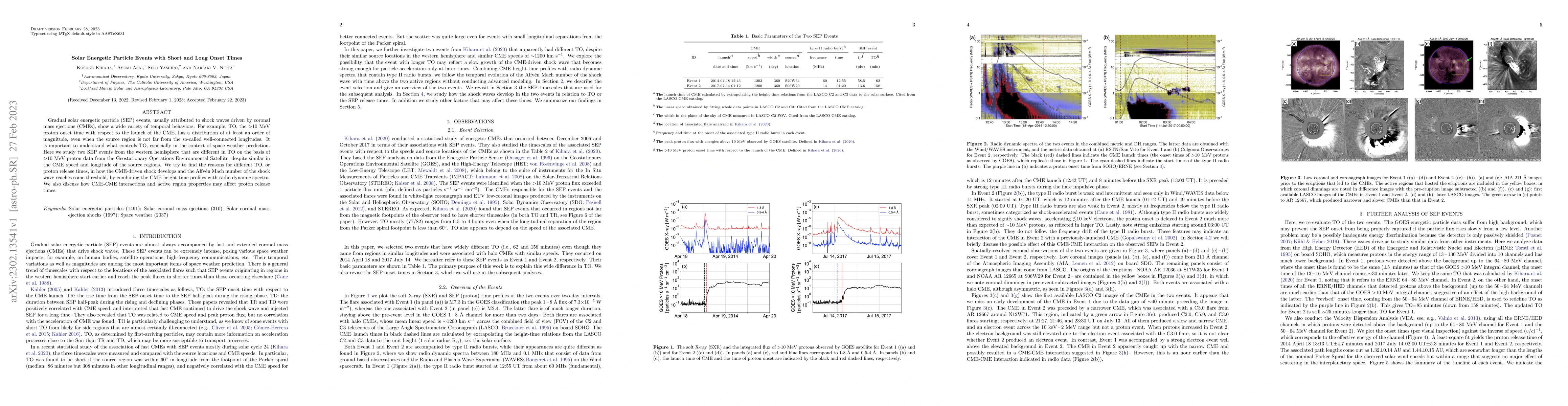 Thumbnail for Solar Energetic Particle Events with Short and Long Onset Times