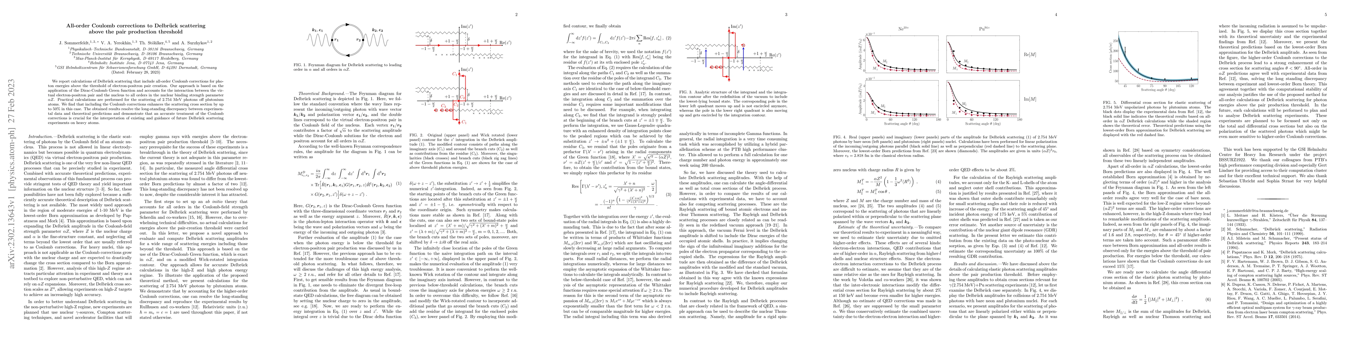 Thumbnail for All-order Coulomb corrections to Delbr\"uck scattering above the pair
  production threshold