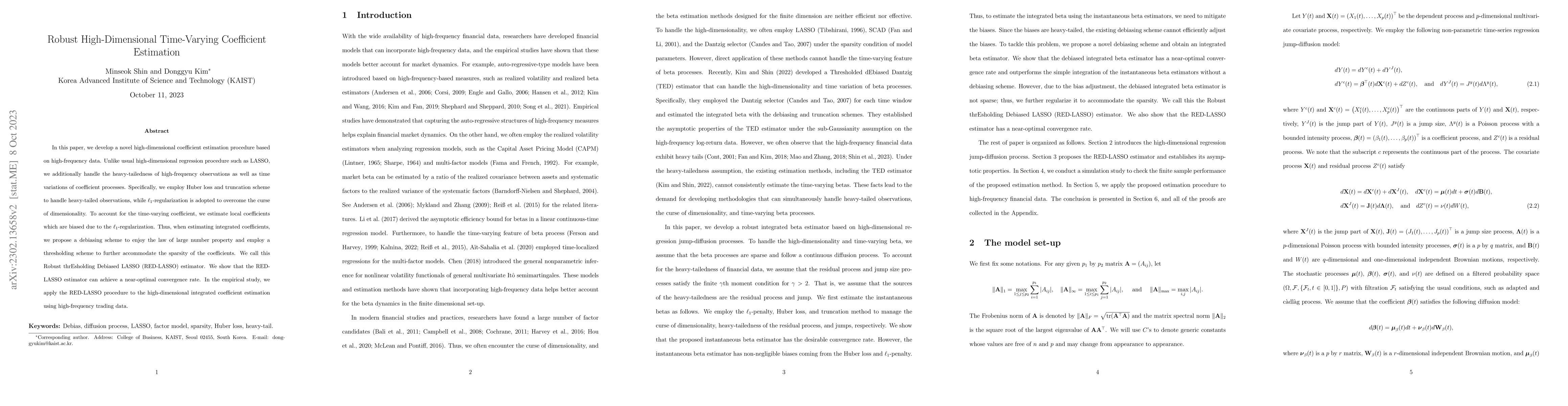Thumbnail for Robust High-Dimensional Time-Varying Coefficient Estimation
