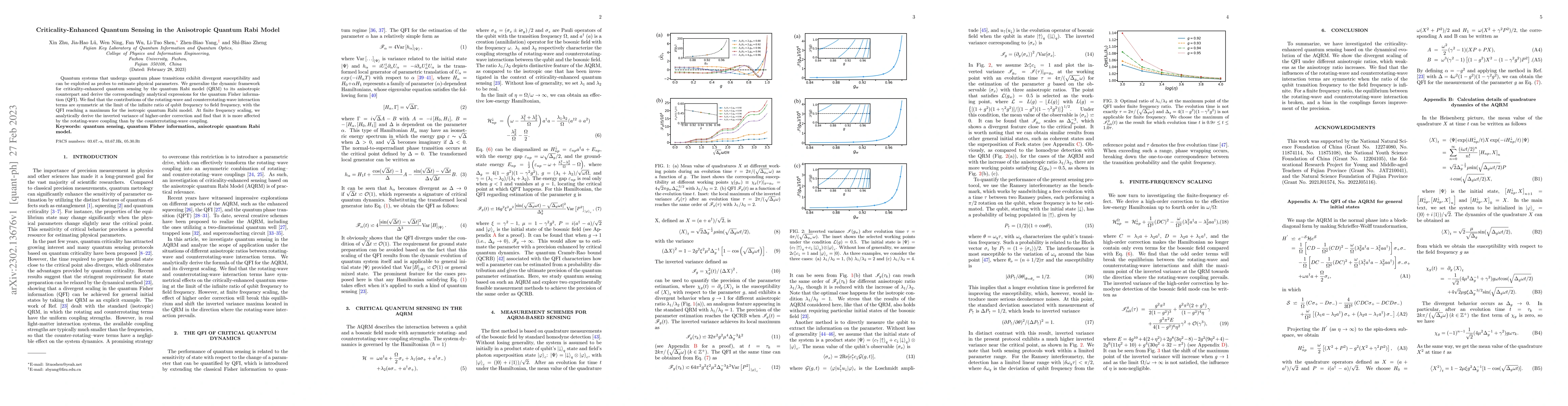 Thumbnail for Criticality-Enhanced Quantum Sensing in the Anisotropic Quantum Rabi
  Model