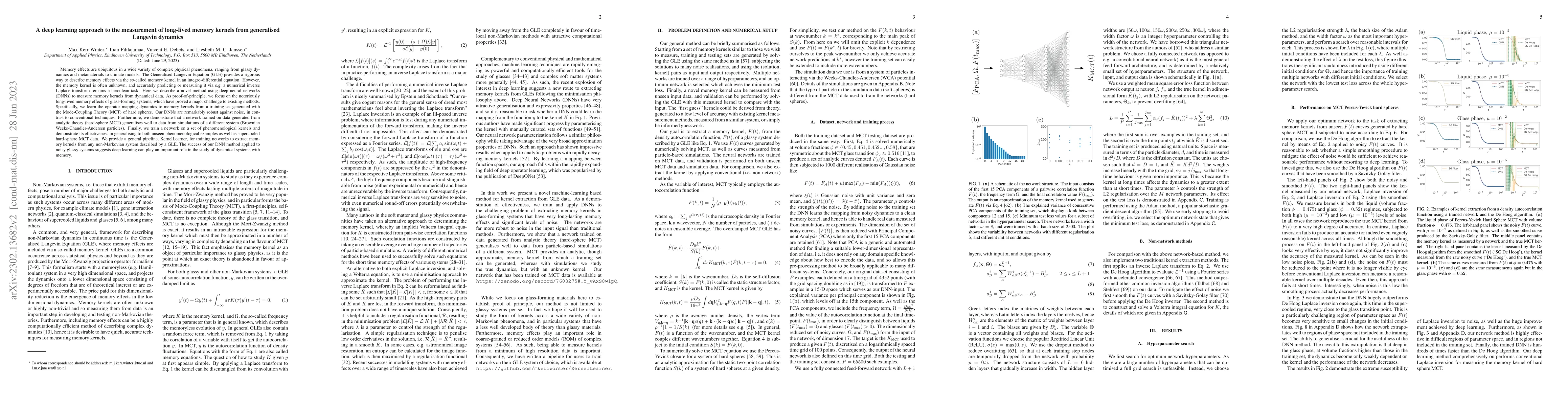 Thumbnail for A deep learning approach to the measurement of long-lived memory kernels
  from Generalised Langevin Dynamics
