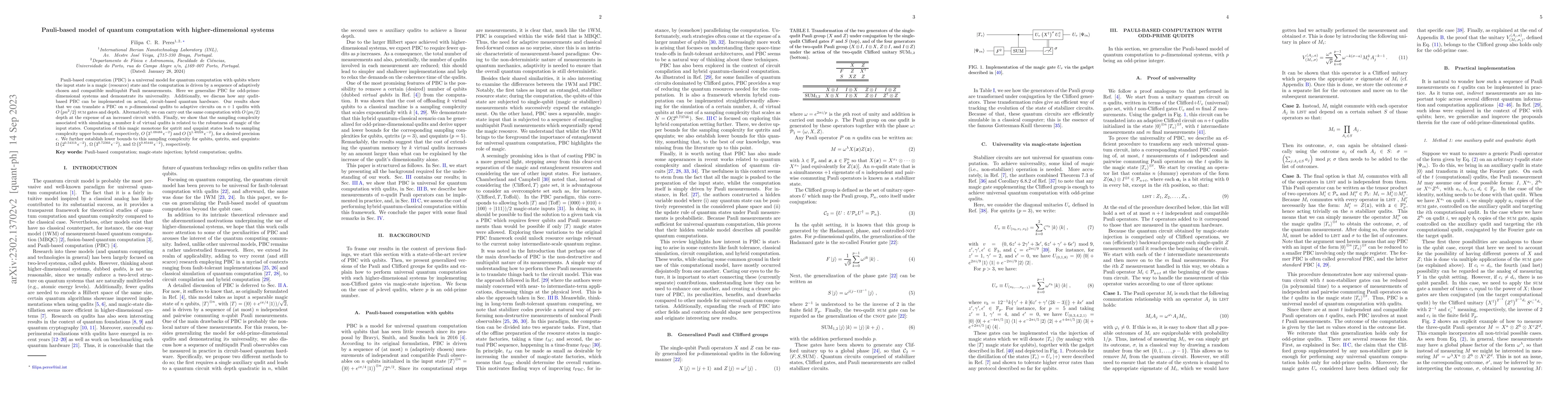 Thumbnail for Pauli-based model of quantum computation with higher-dimensional systems