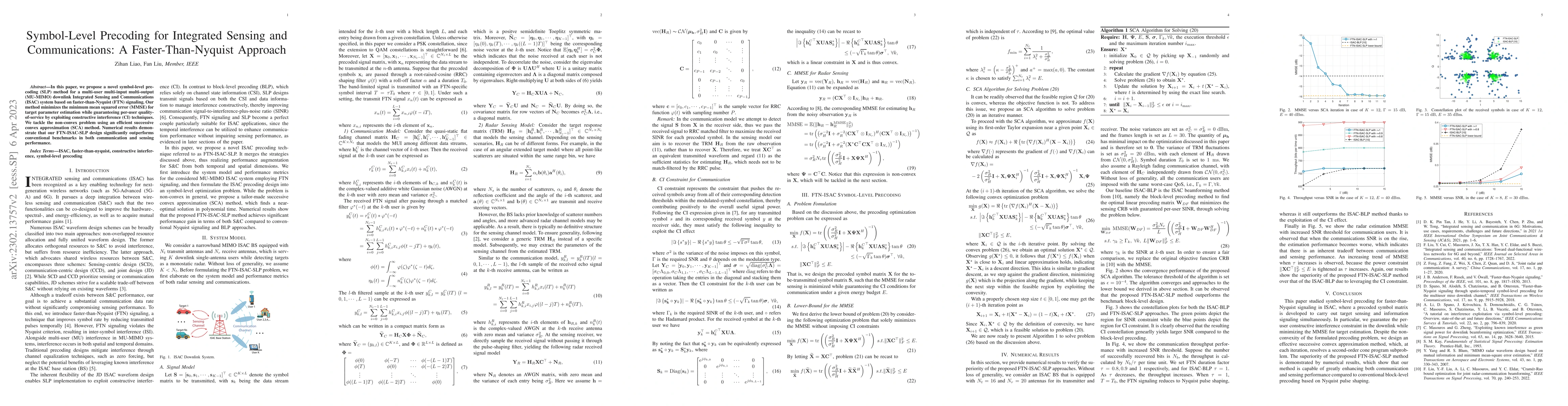 Thumbnail for Symbol-Level Precoding for Integrated Sensing and Communications: A
  Faster-Than-Nyquist Approach
