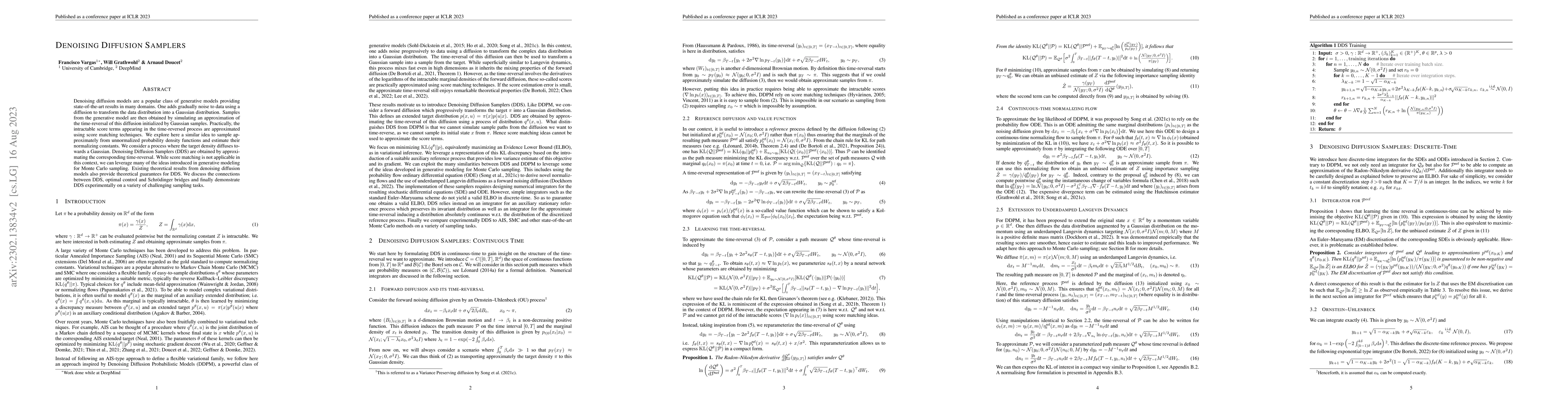 Thumbnail for Denoising Diffusion Samplers