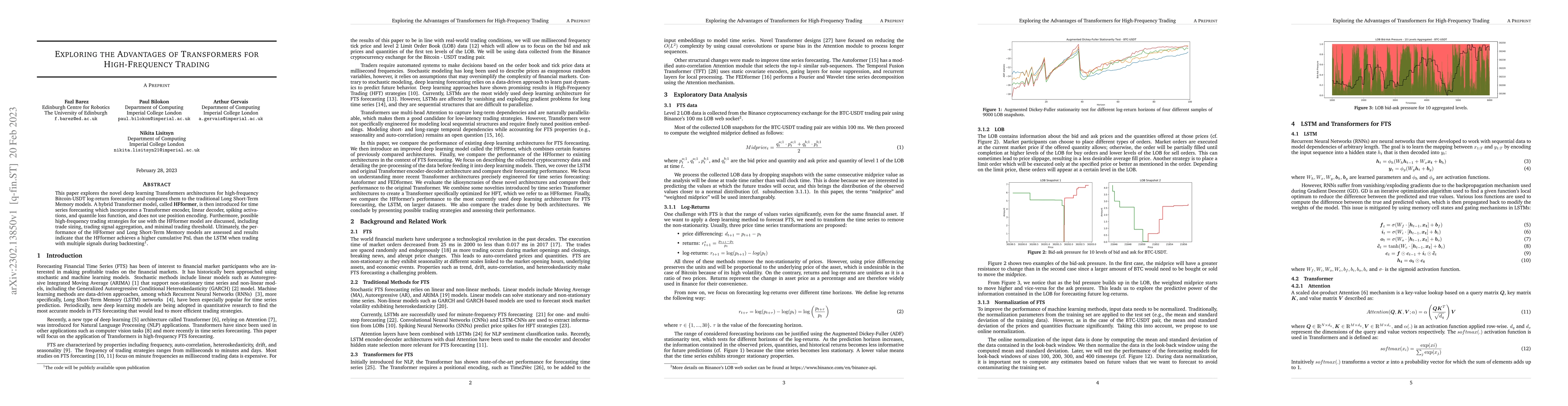 Thumbnail for Exploring the Advantages of Transformers for High-Frequency Trading
