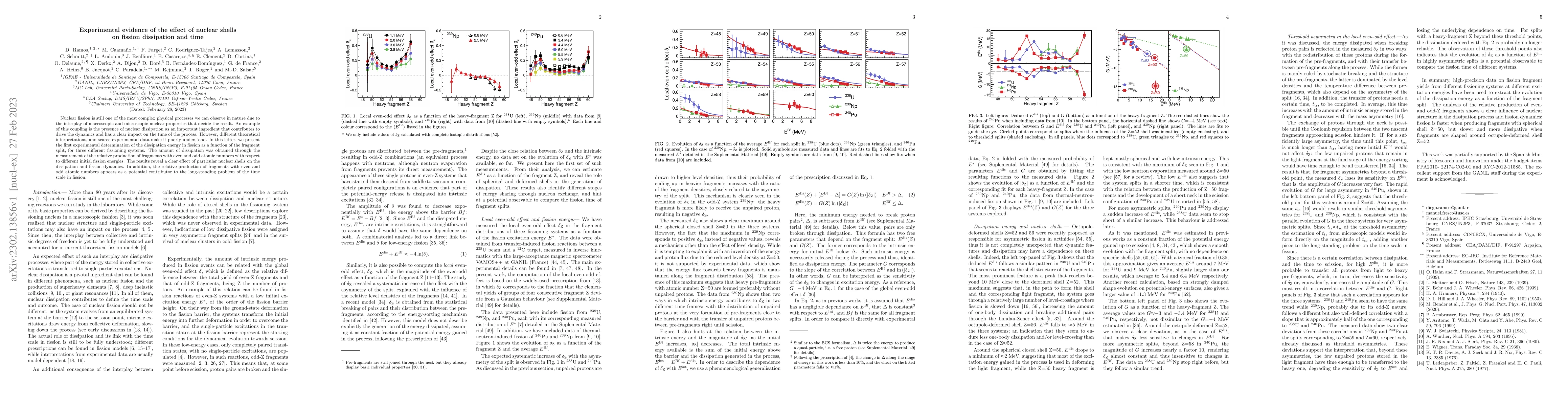 Thumbnail for Experimental evidence of the effect of nuclear shells on fission
  dissipation and time