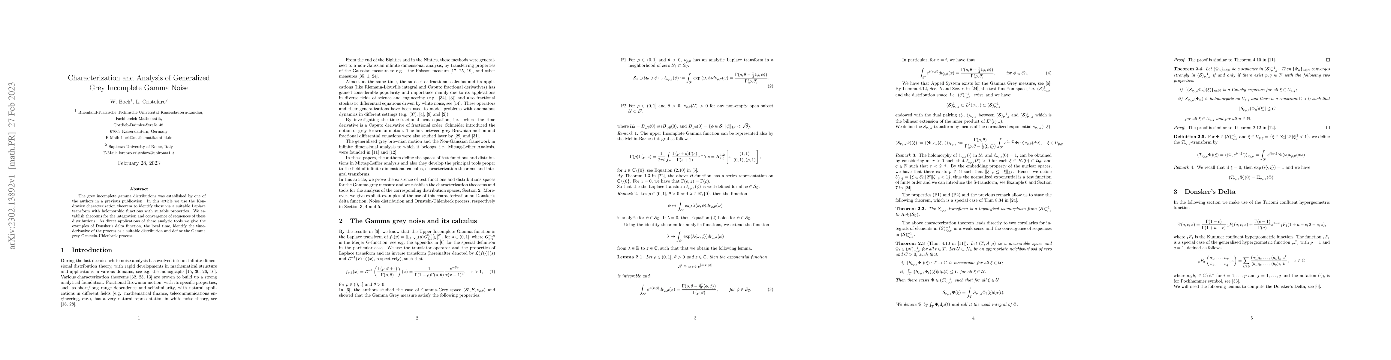 Thumbnail for Characterization and Analysis of Generalized Grey Incomplete Gamma Noise